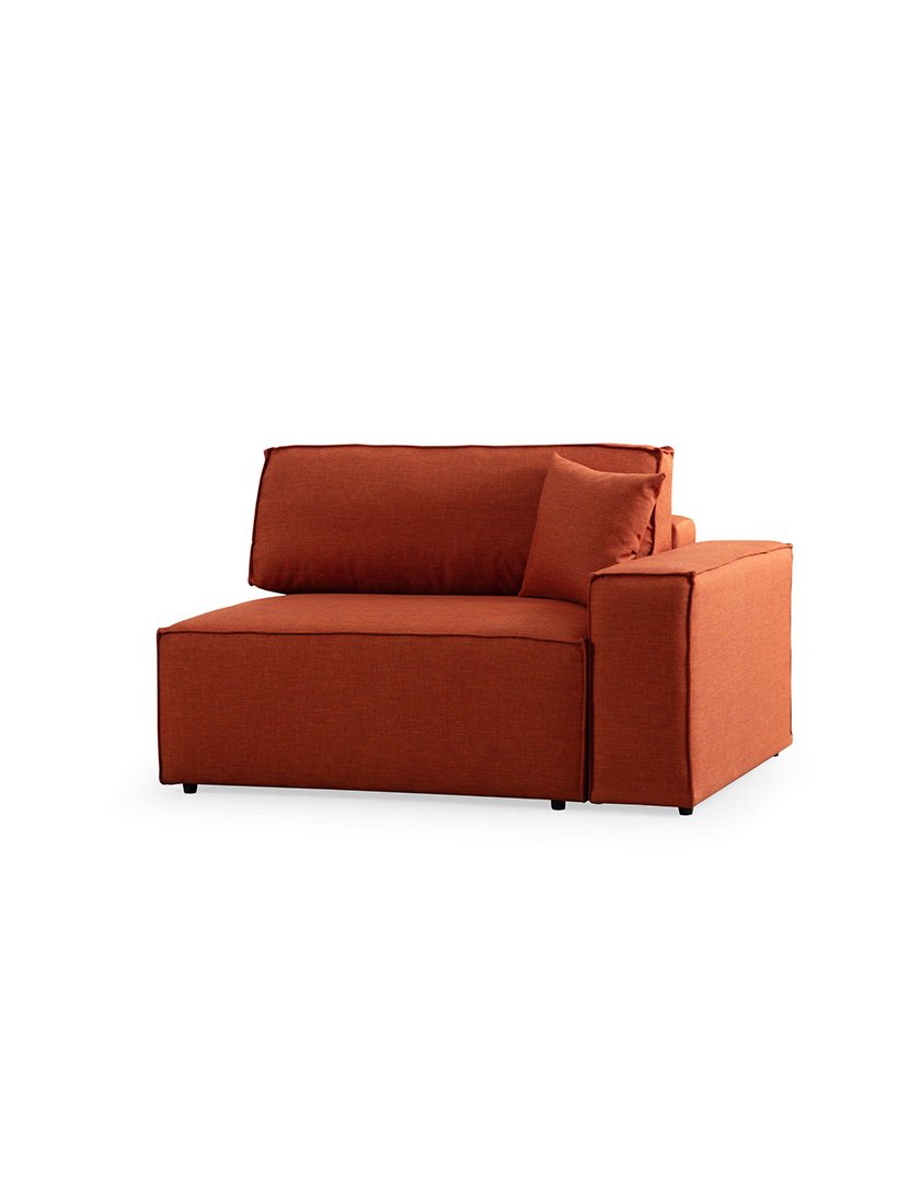 Sofá Cama Chaise Longue Esquerdo Pirlo Laranja