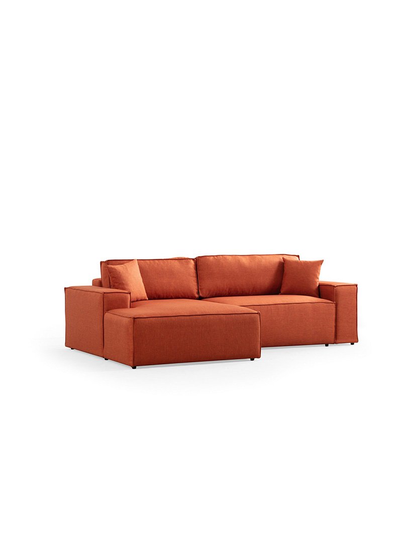 Sofá Cama Chaise Longue Esquerdo Pirlo Laranja