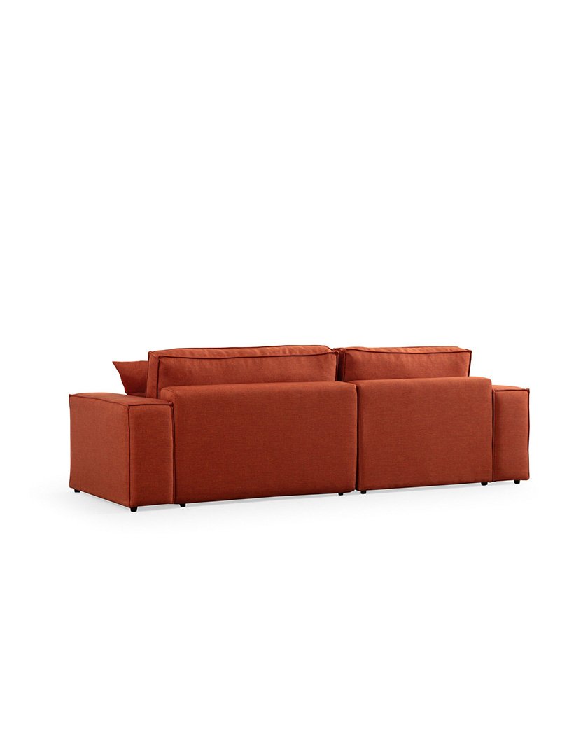 Sofá Cama Chaise Longue Esquerdo Pirlo Laranja