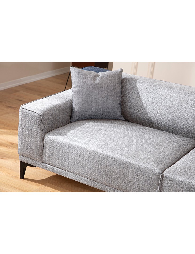 Sofá 3L Petra Cinzento Claro