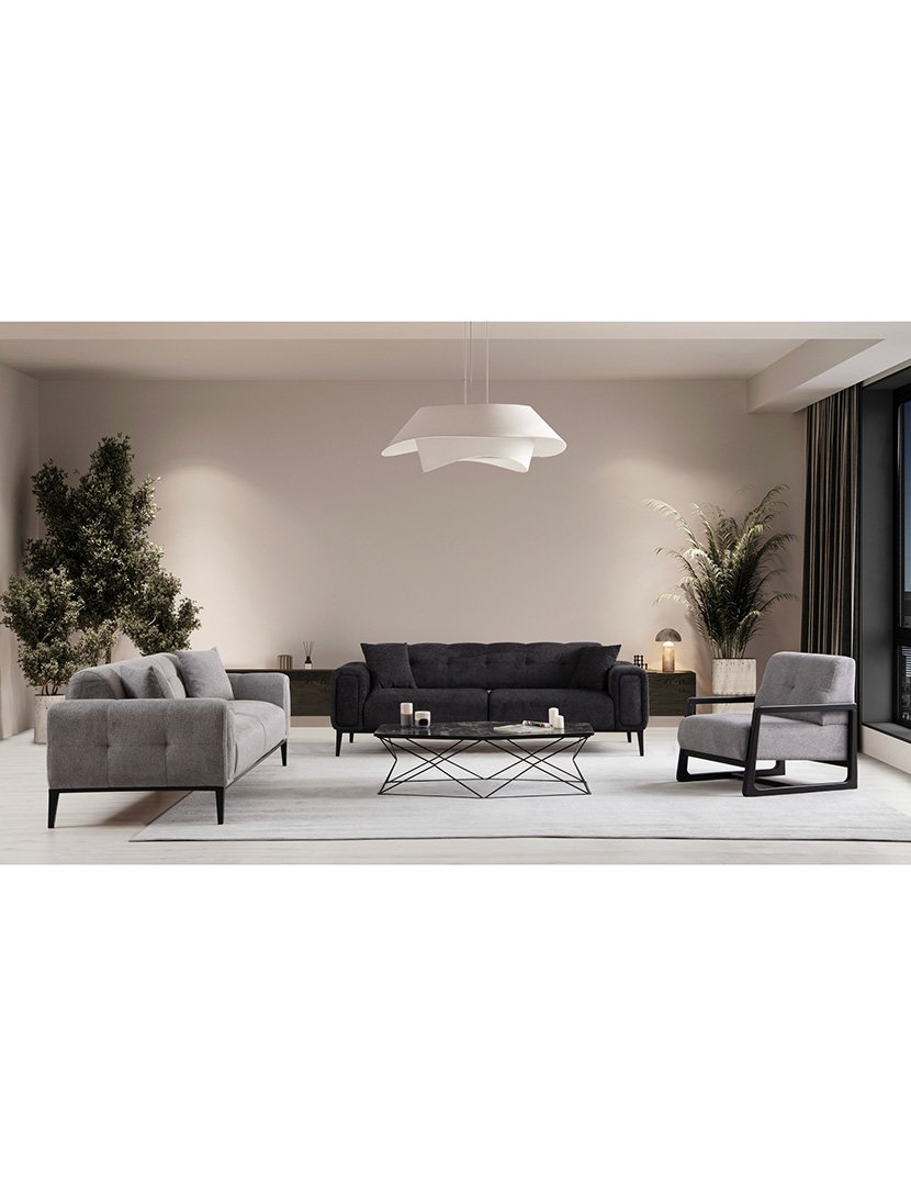 Sofá Cama 3L Athena Cinzento Claro