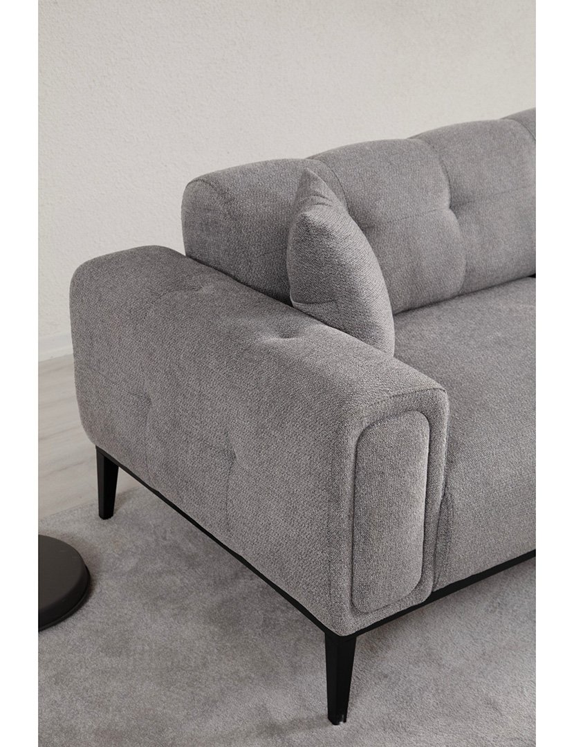 Sofá Cama 3L Athena Cinzento Claro