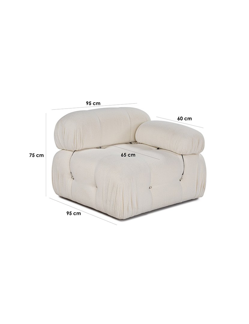 Módulo Canto Direito Bubble Branco