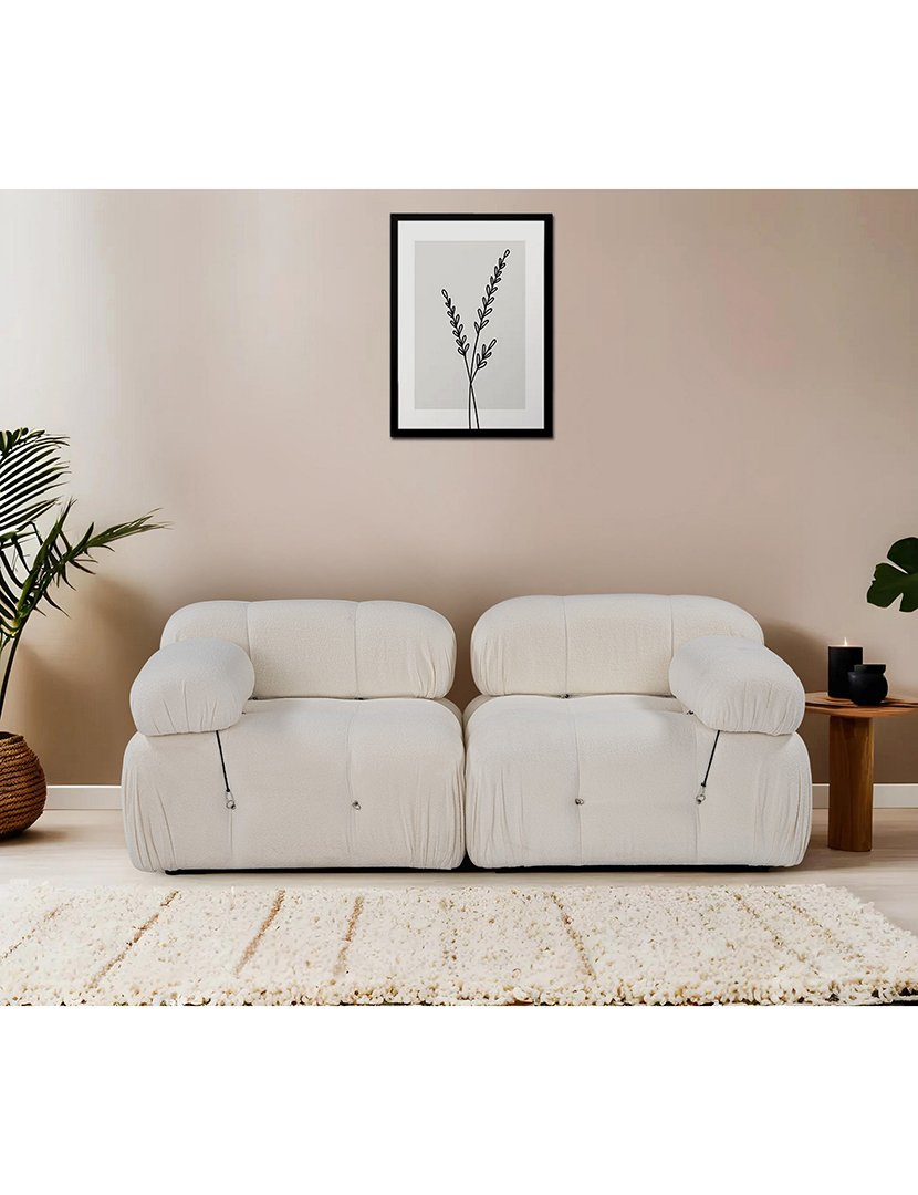 Sofá Modular 2L Bubble Creme