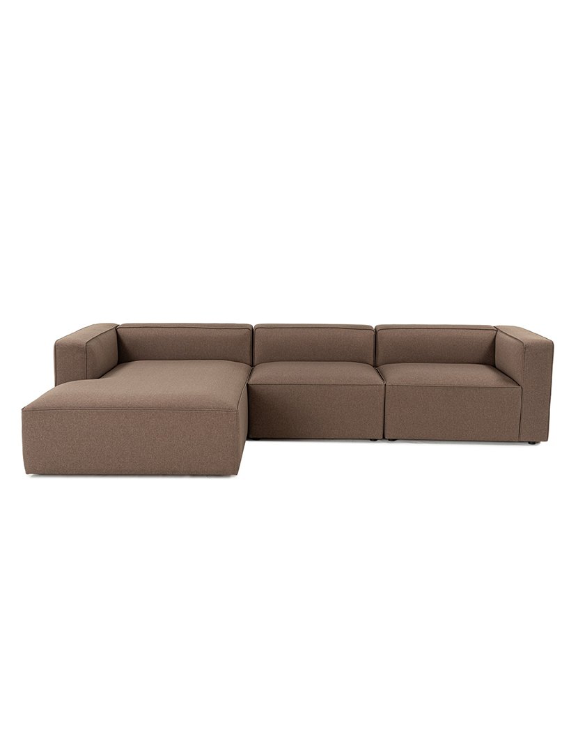 Sofá Modular Chaise Longue Esquerdo Mora XL Castanho
