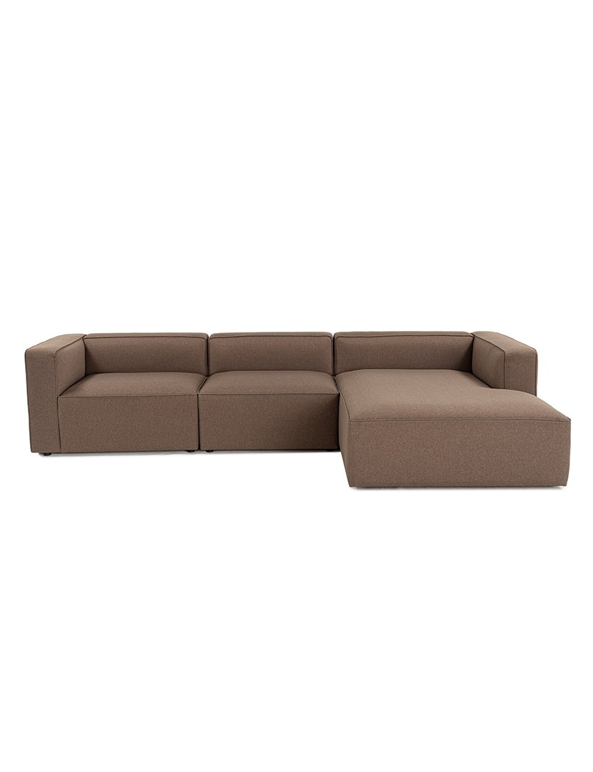 Sofá Modular Chaise Longue Direito Mora XL Castanho