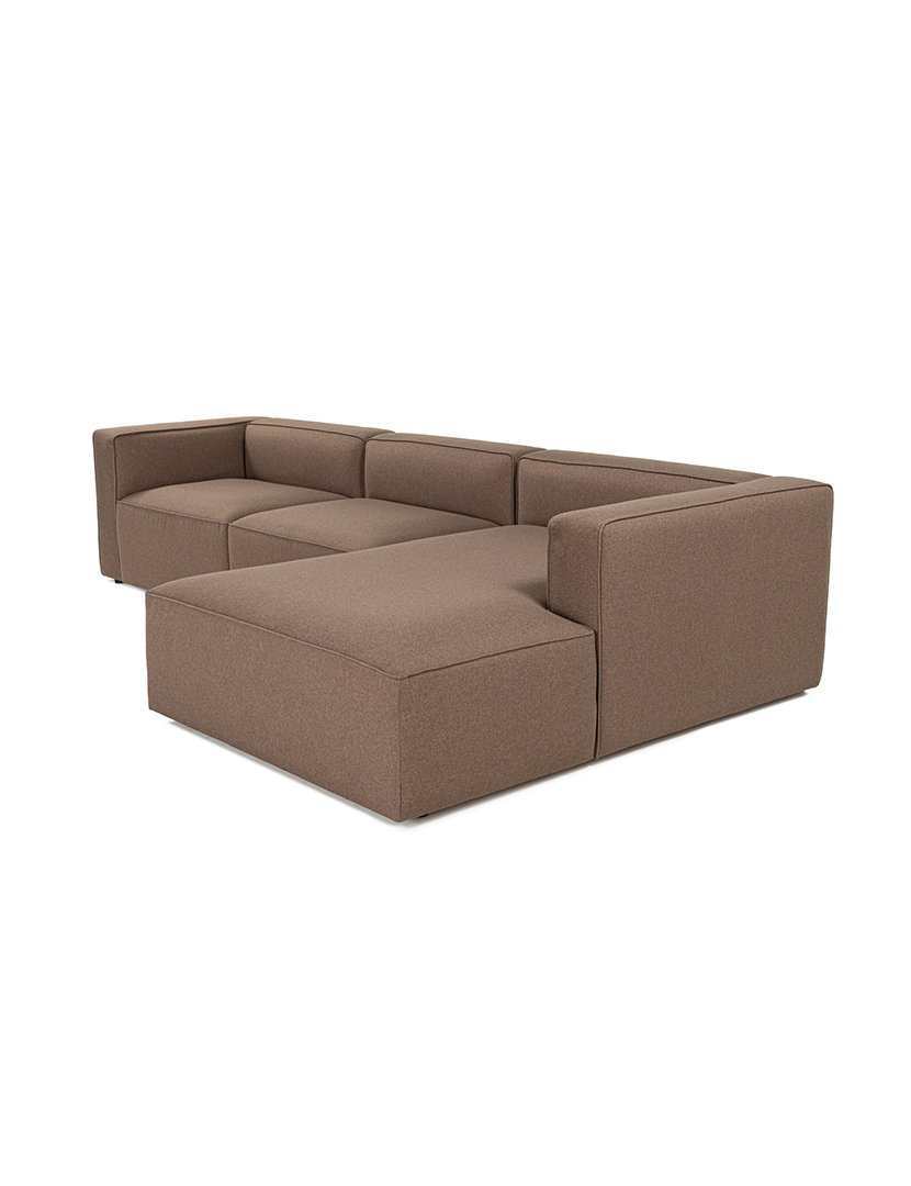 Sofá Modular Chaise Longue Direito Mora XL Castanho