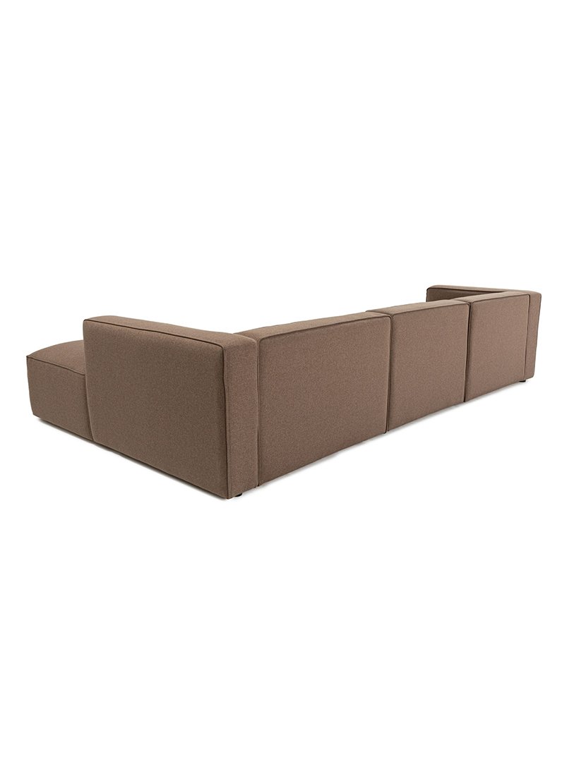 Sofá Modular Chaise Longue Direito Mora XL Castanho
