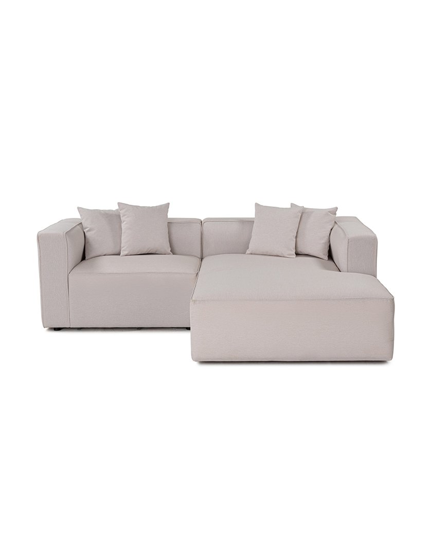 Sofá Modular Chaise Longue Esquerdo Mora XL Cru