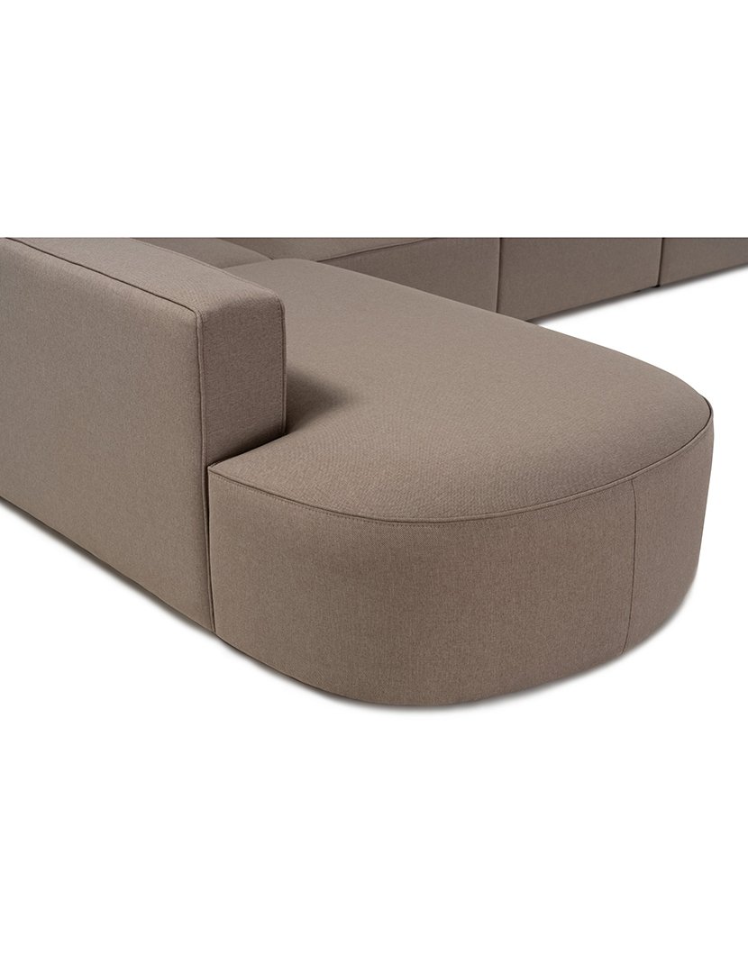 Mora Light Brown Corner Modular Sofa