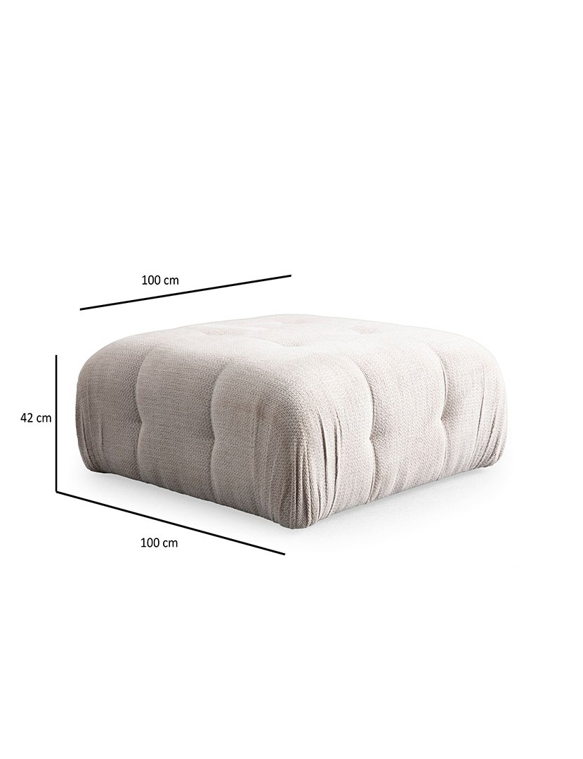 Sofá Modular Chaise Longue 2L Amaris Bege