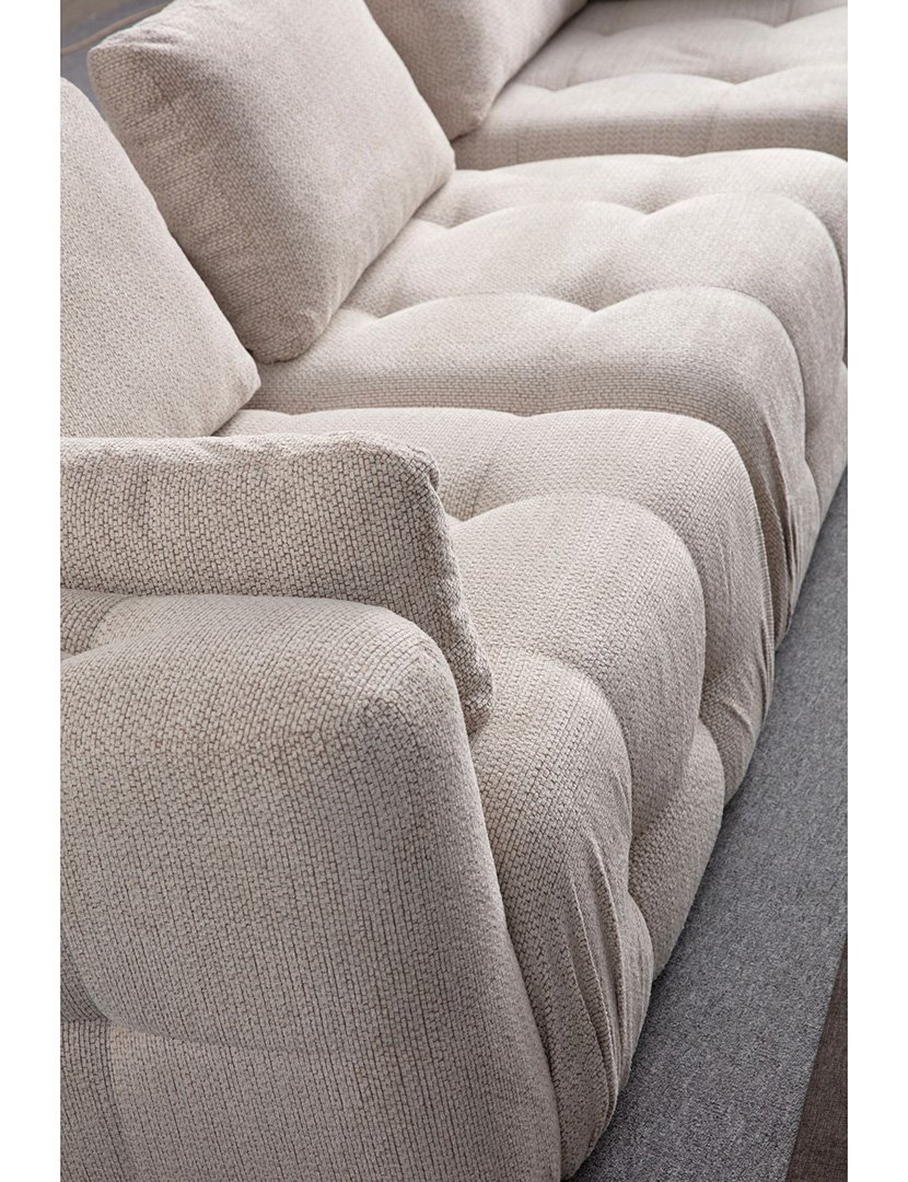 Sofá Modular Chaise Longue 2L Amaris Bege