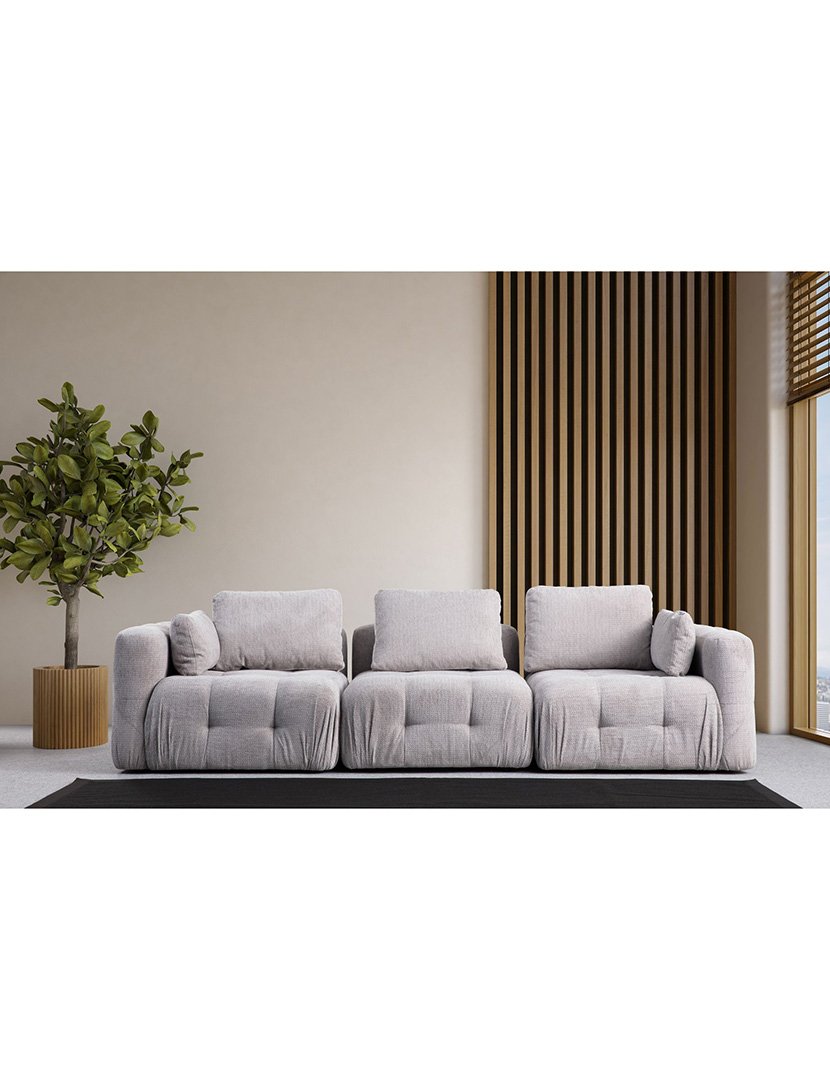 Sofá Modular 3L Amaris Cinzento Claro