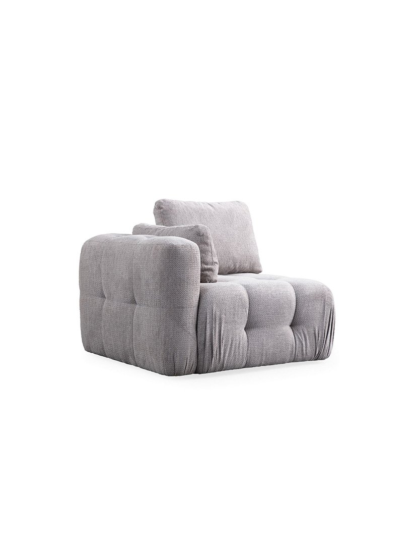 Sofá Modular Chaise Longue 2L Amaris Cinzento Claro