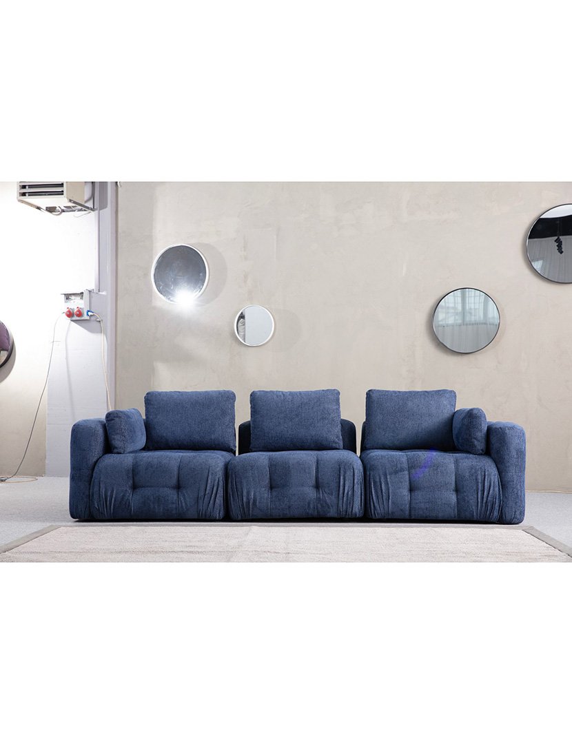 Sofá Modular 3L Amaris Azul Marinho