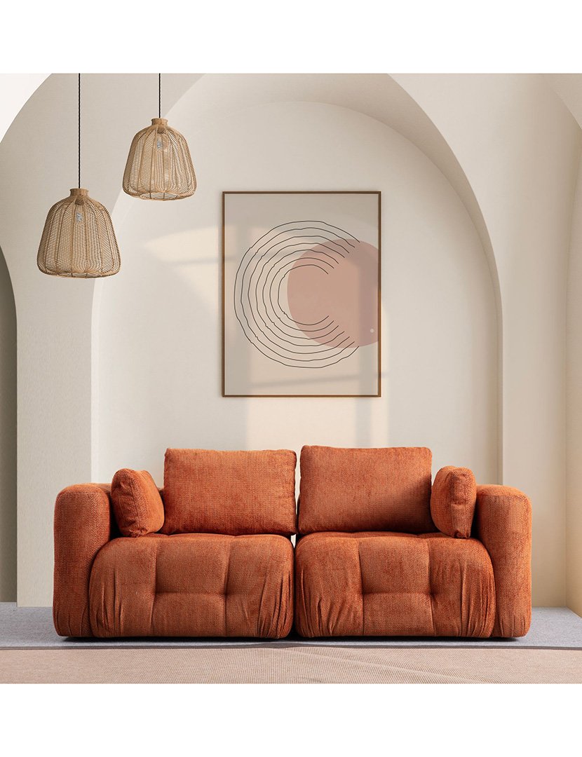 Sofá Modular 2L Amaris Laranja