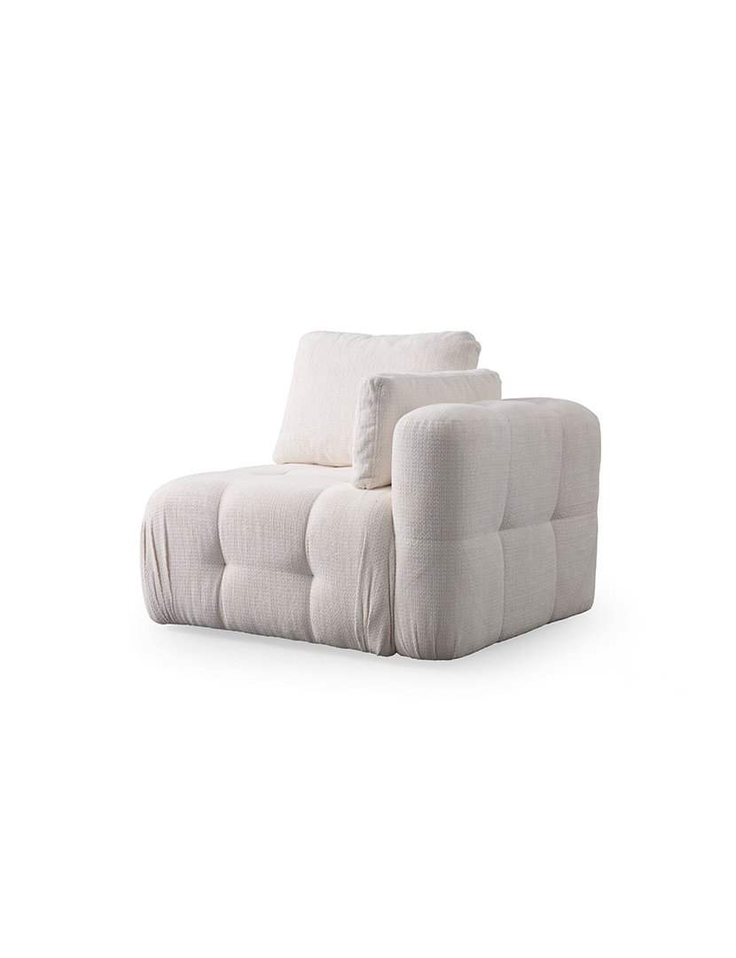Sofá Modular Chaise Longue 3L Amaris Branco