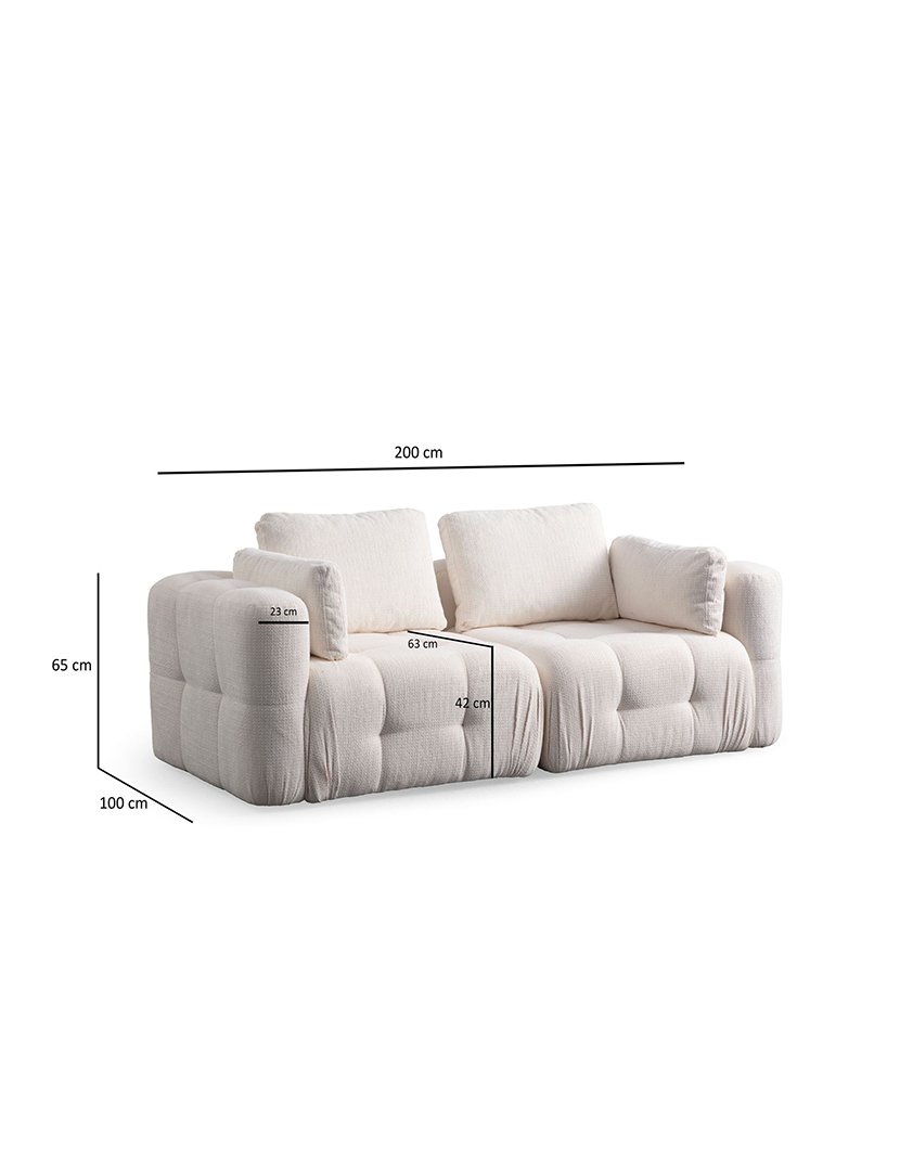 Sofá Modular 2L Amaris Branco