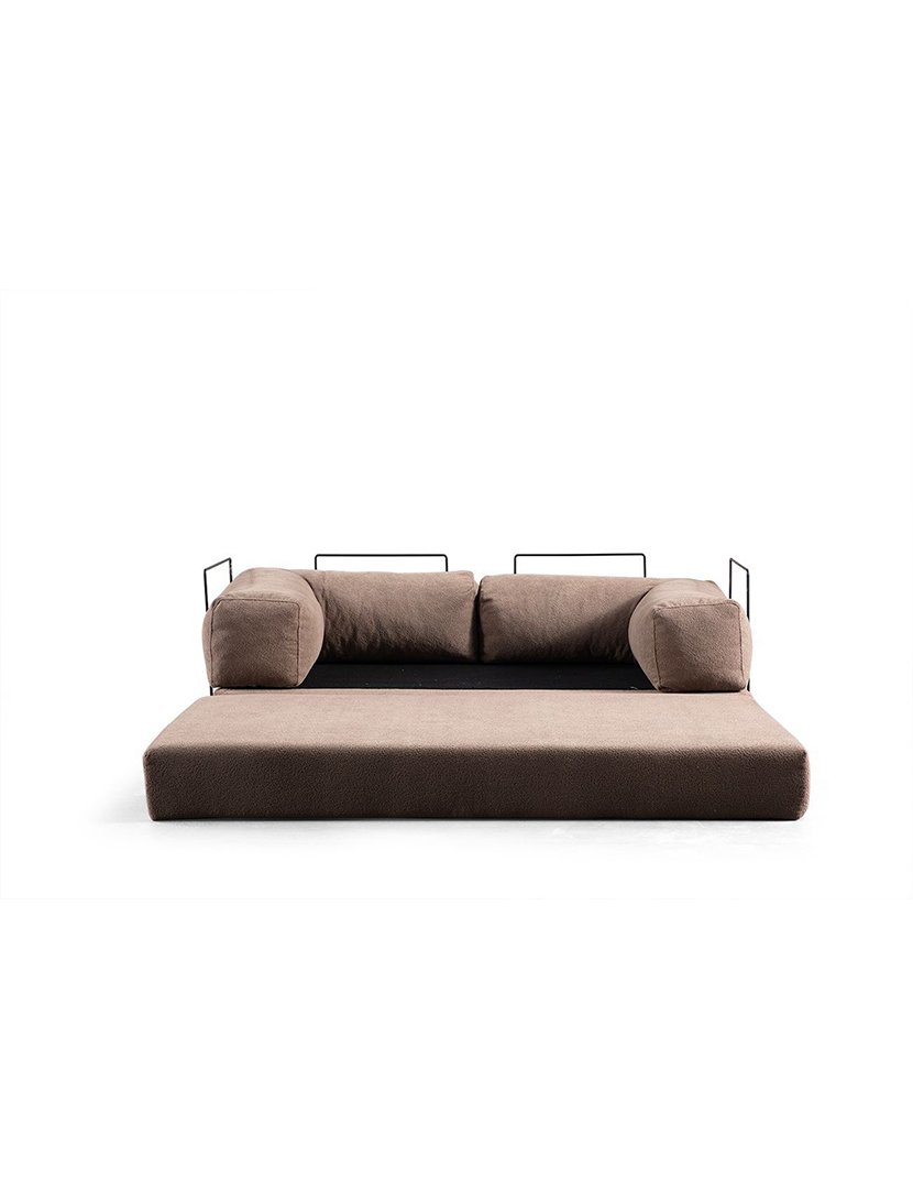 Sofá Cama 2L Via Con Castanho