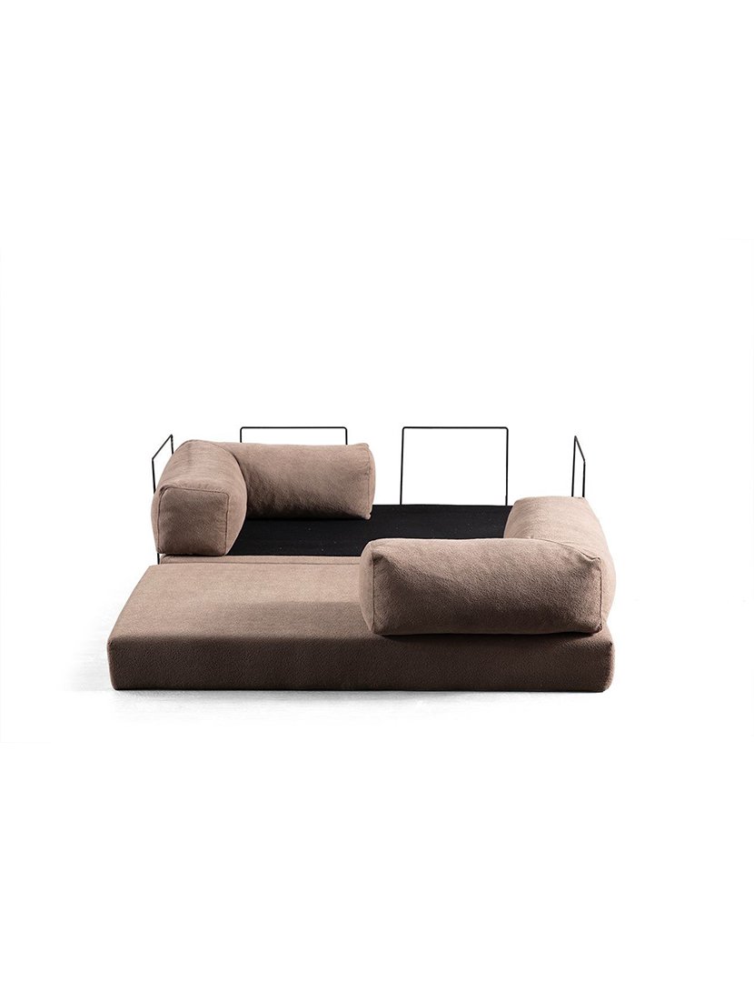 Sofá Cama 2L Via Con Castanho