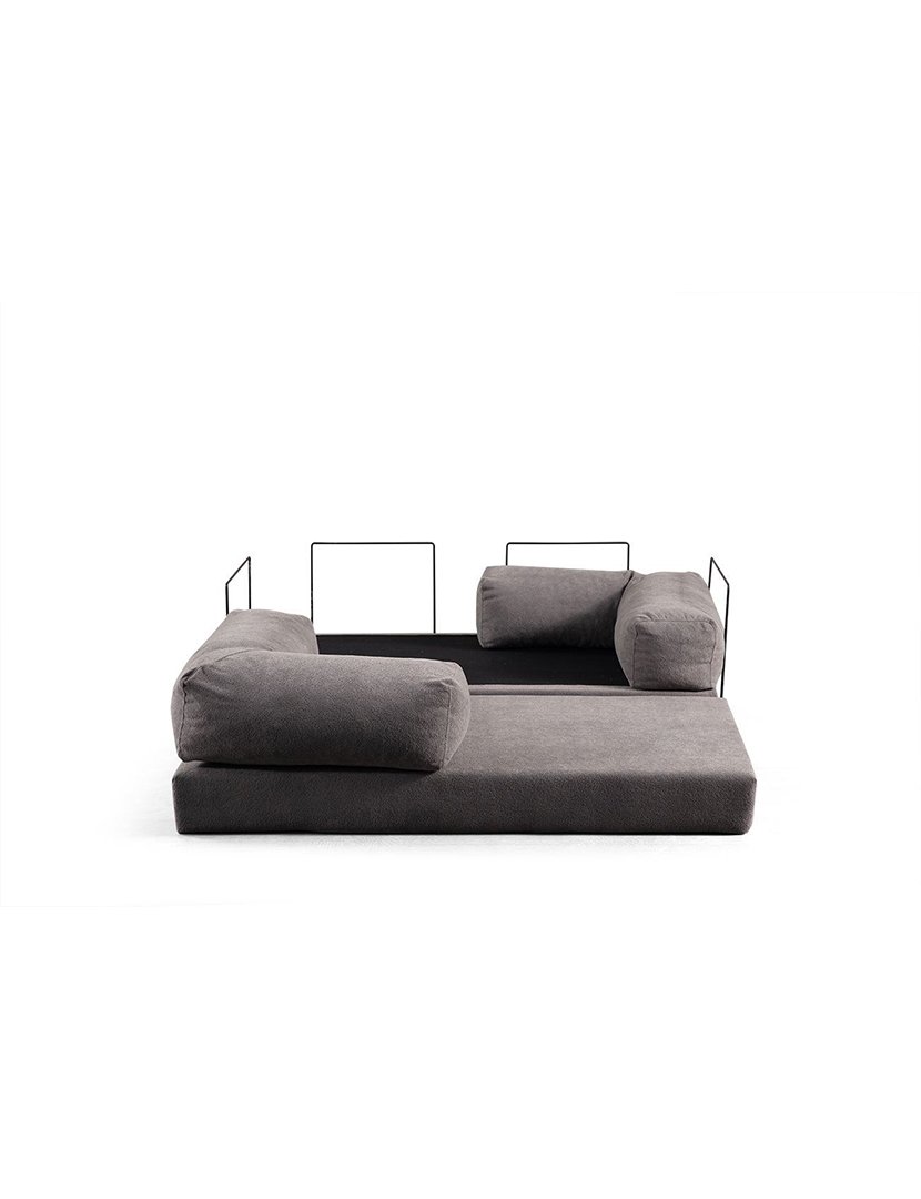 Sofá Cama 2L Via Con Cinzento