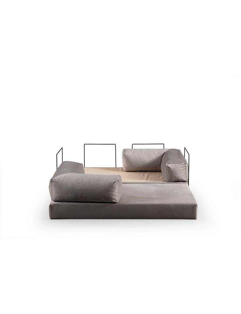 Sofá Cama 2L Via Con Bege