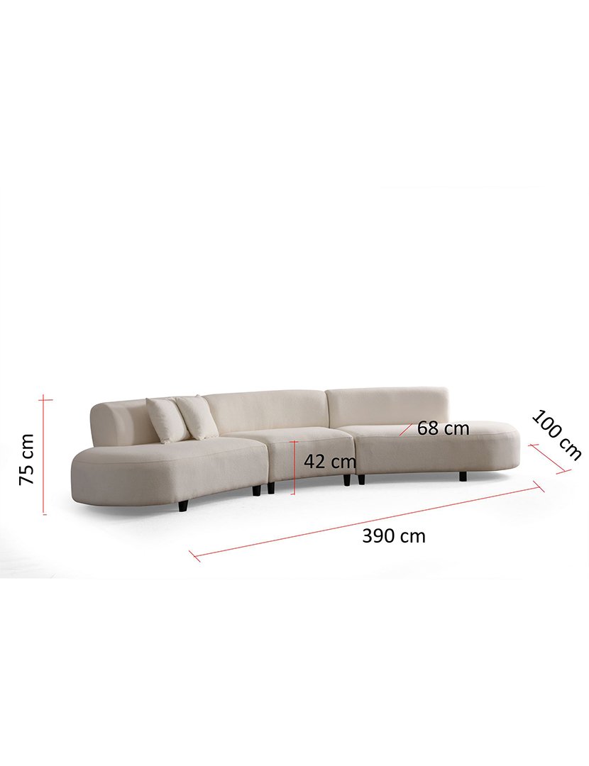 Sofá Canto Pars Creme