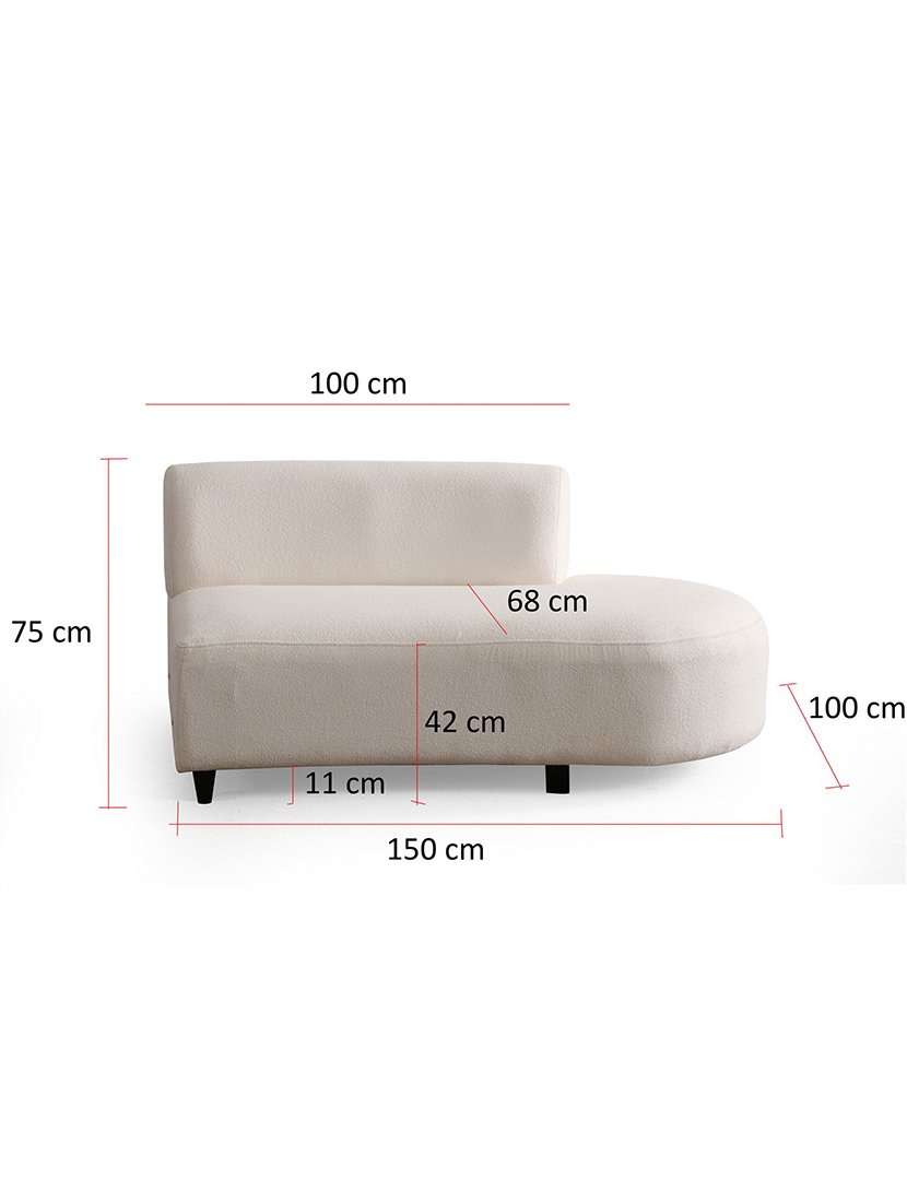 Sofá Canto Pars Creme