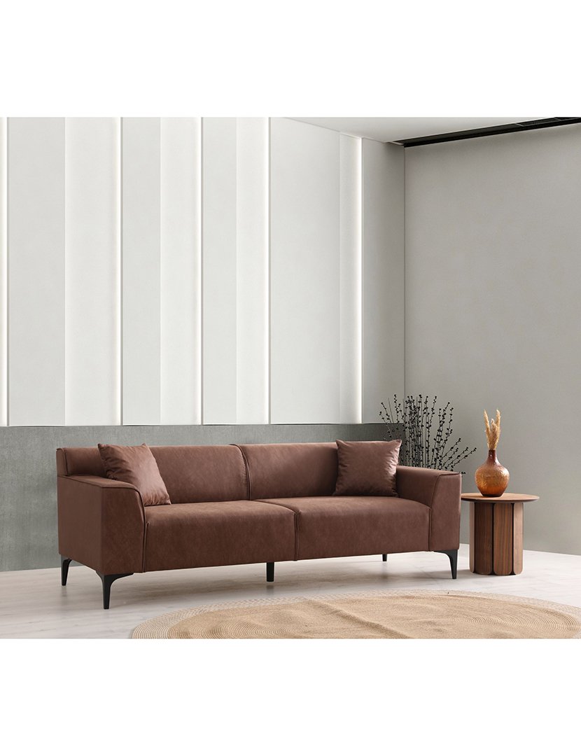 Sofá 3L New Petra Castanho