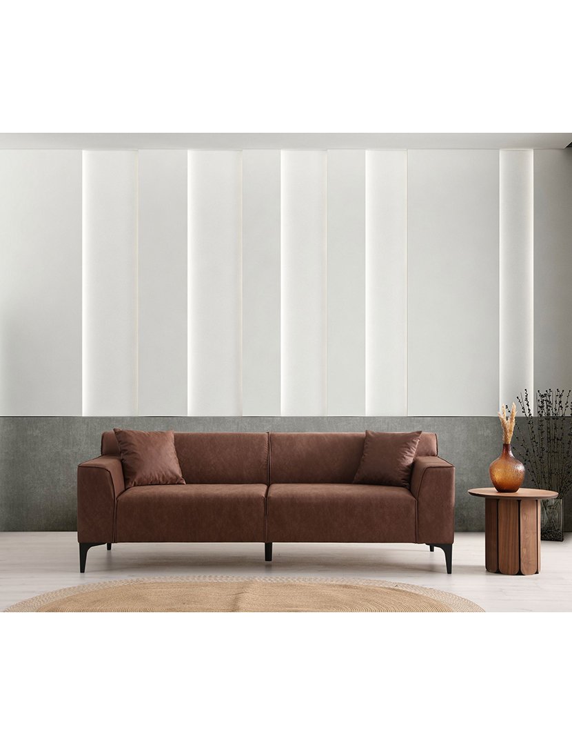 Sofá 3L New Petra Castanho