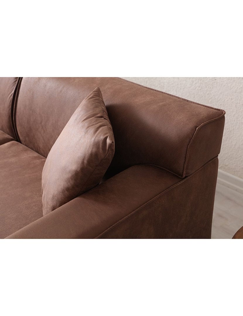 Sofá Chaise Longue Esquerdo New Petra Castanho