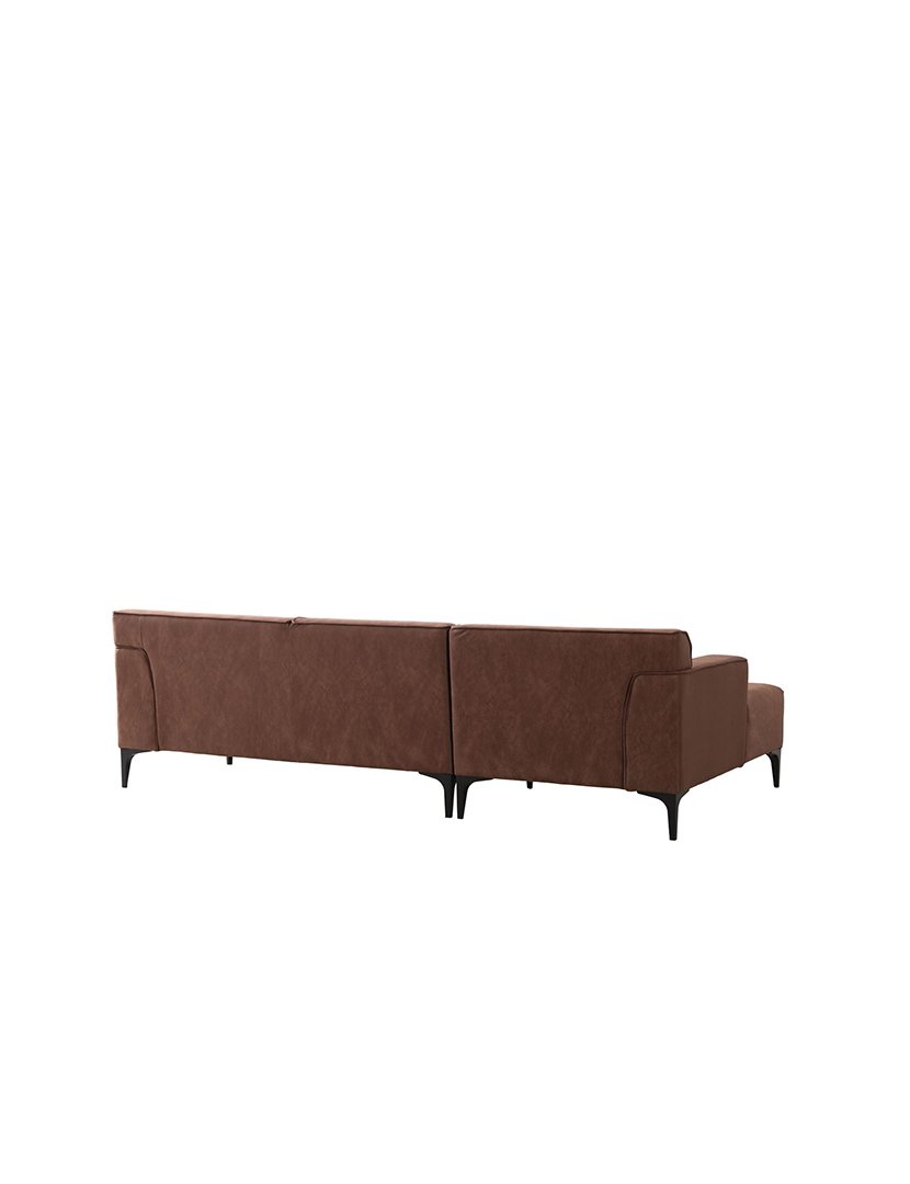 Sofá Chaise Longue Esquerdo New Petra Castanho