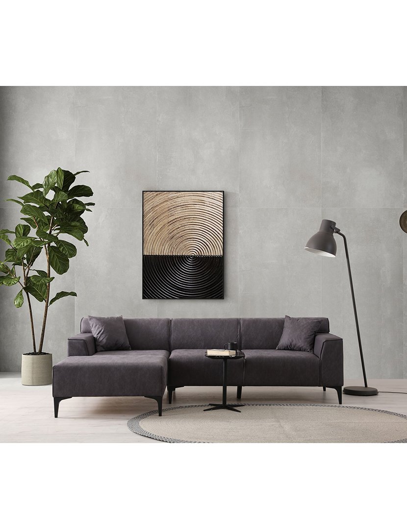 Sofá Chaise Longue Esquerdo New Petra Antracite