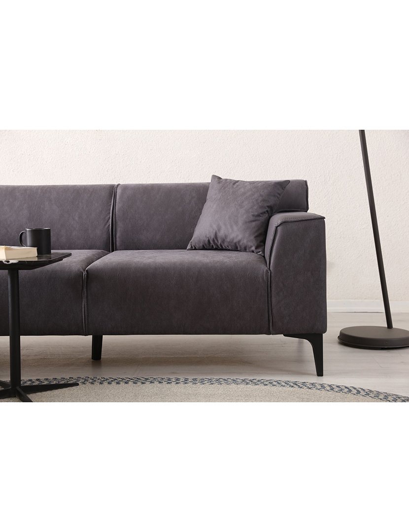 Sofá Chaise Longue Esquerdo New Petra Antracite