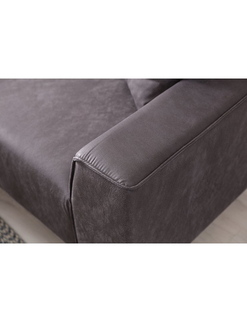 Sofá Chaise Longue Esquerdo New Petra Antracite