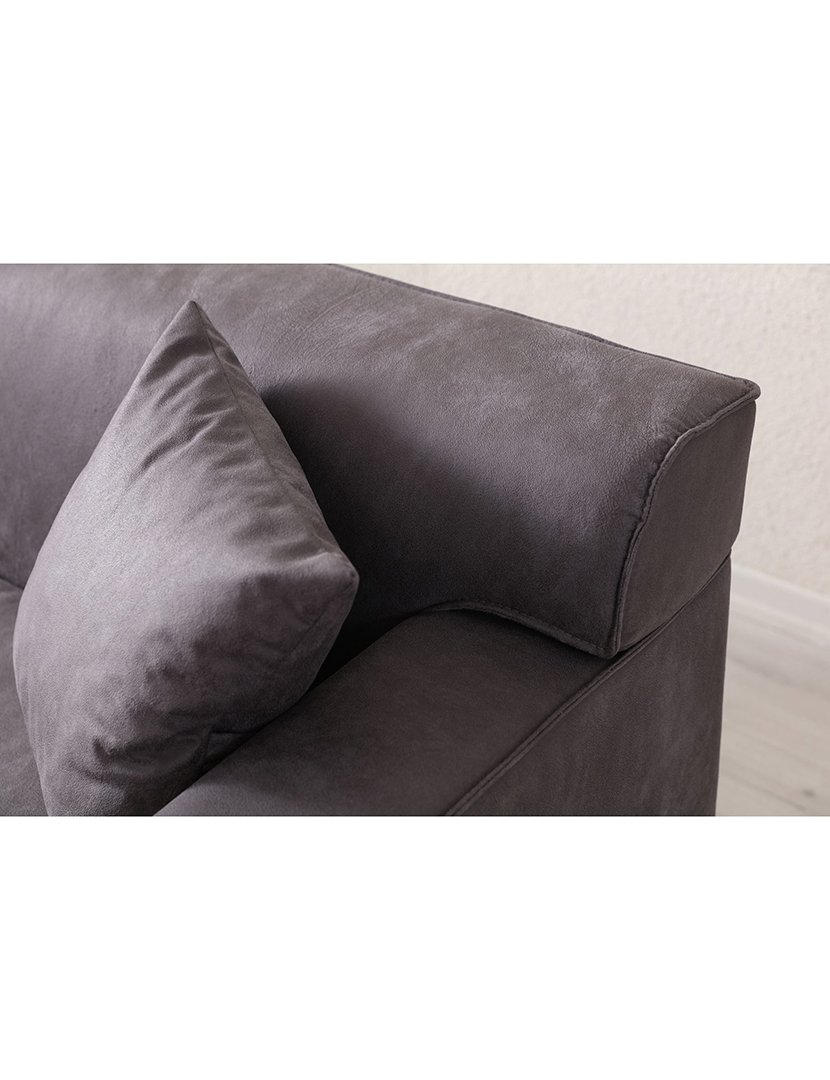 Sofá Chaise Longue Esquerdo New Petra Antracite