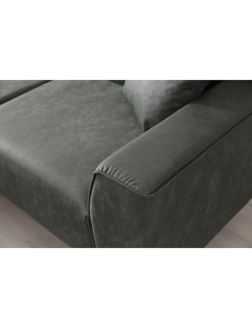 Sofá Chaise Longue Esquerdo New Petra Verde