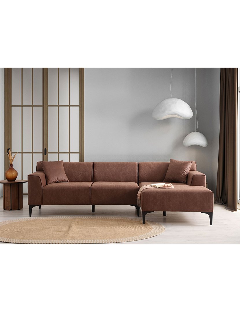 Sofá Chaise Longue Direito New Petra Castanho