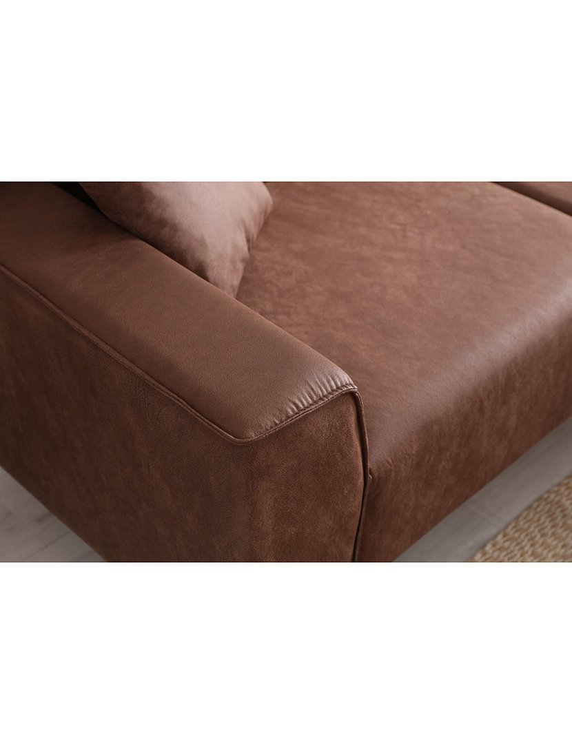 Sofá Chaise Longue Direito New Petra Castanho