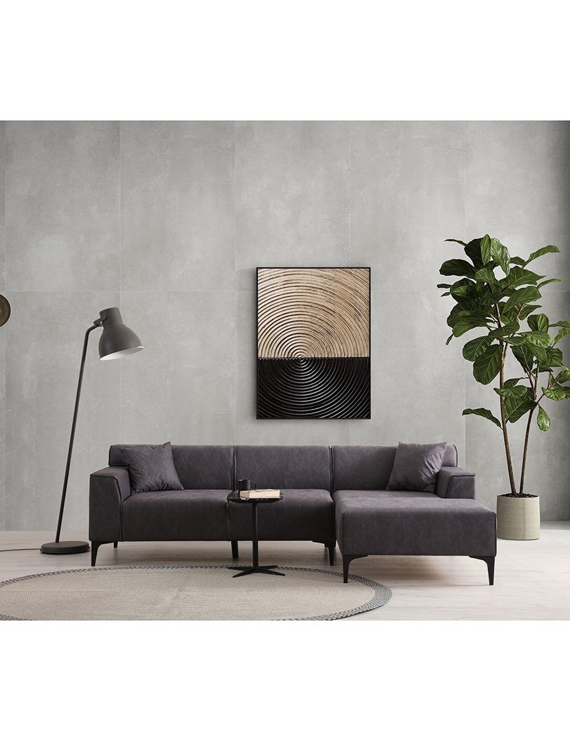 Sofá Chaise Longue Direito New Petra Antracite