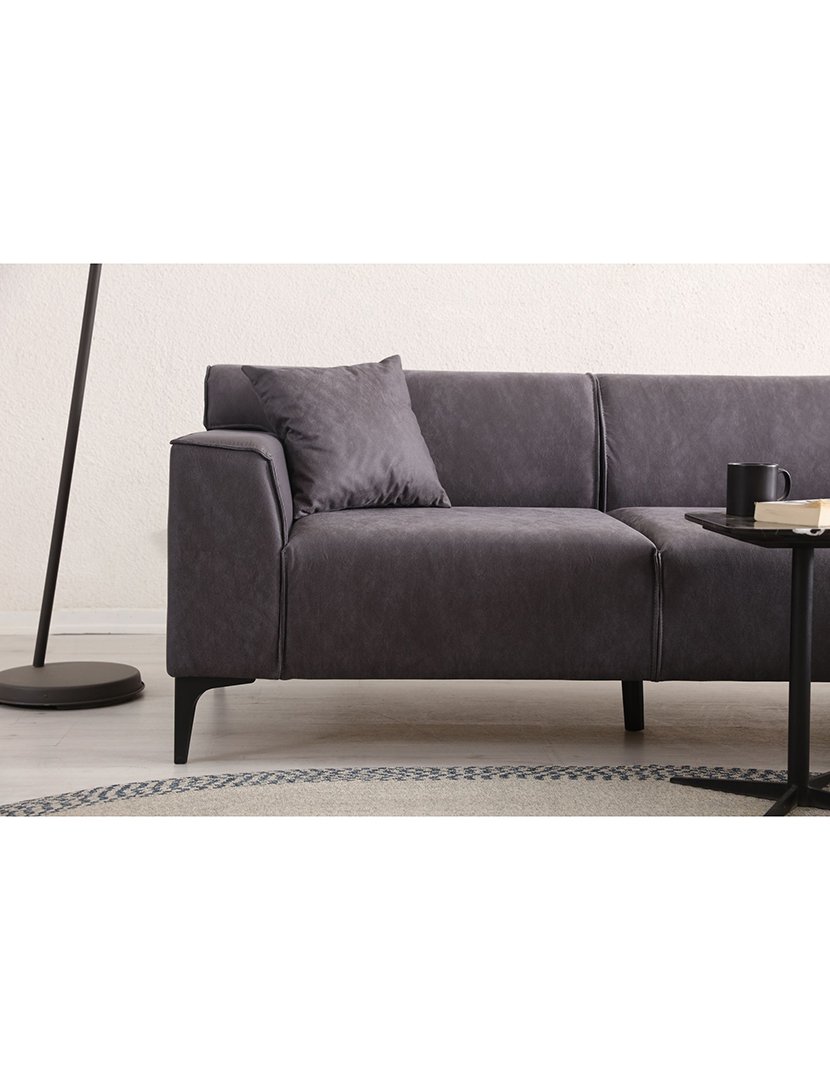 Sofá Chaise Longue Direito New Petra Antracite