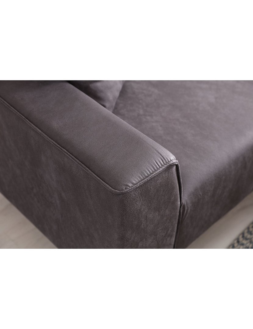 Sofá Chaise Longue Direito New Petra Antracite