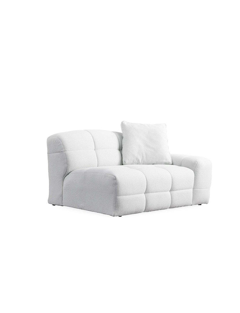Pescara White 3-Seater Modular Sofa