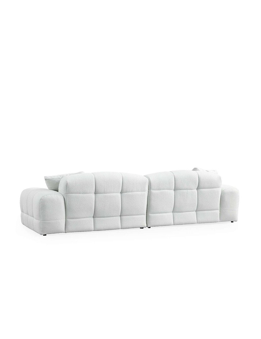 Pescara White 3-Seater Modular Sofa