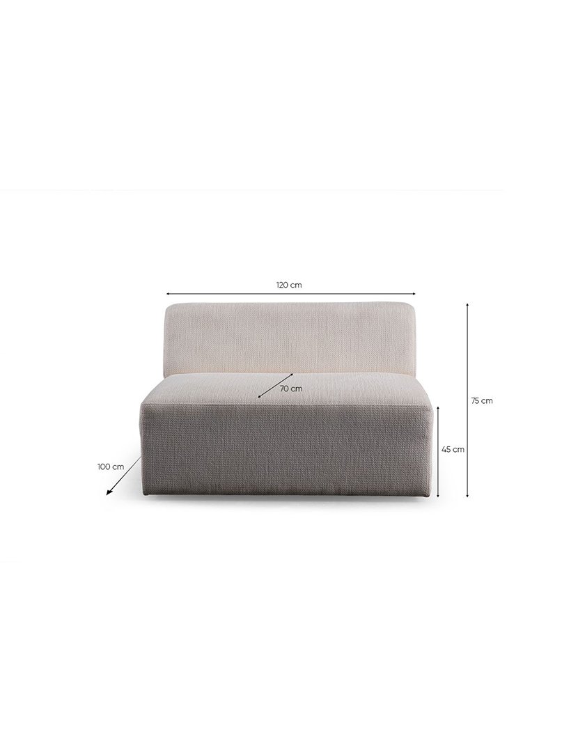 Melva White Corner Modular Sofa