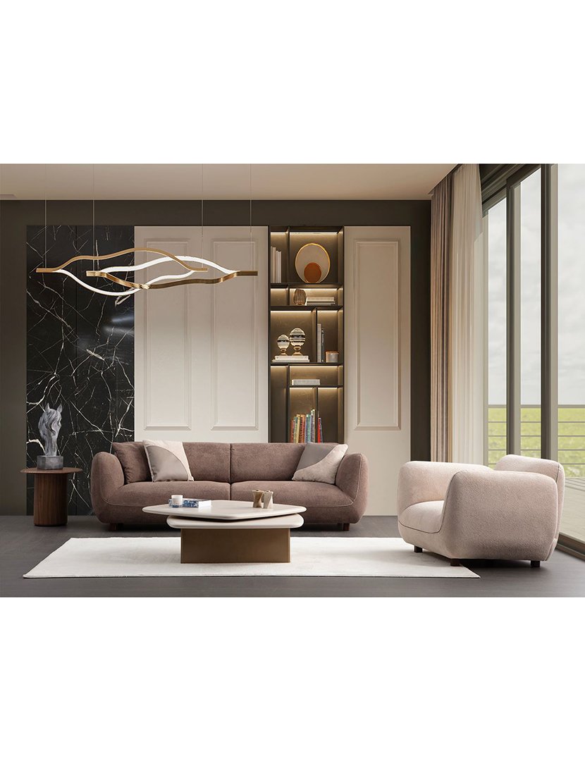 Sofá 4L Pavia Castanho