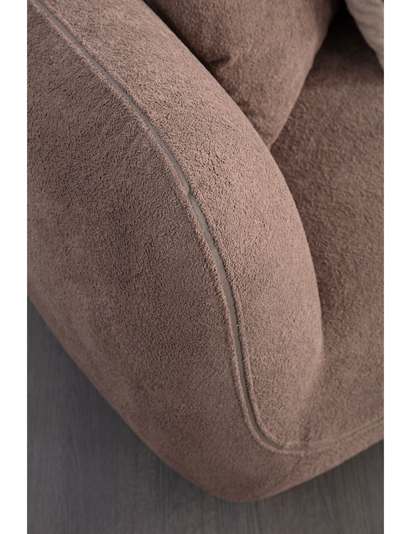 Sofá Modular Chaise Longue Direito Pavia Castanho