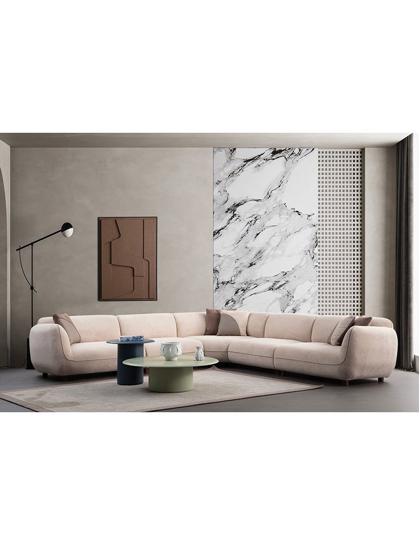 Sofá Modular Canto Pavia 5 Creme