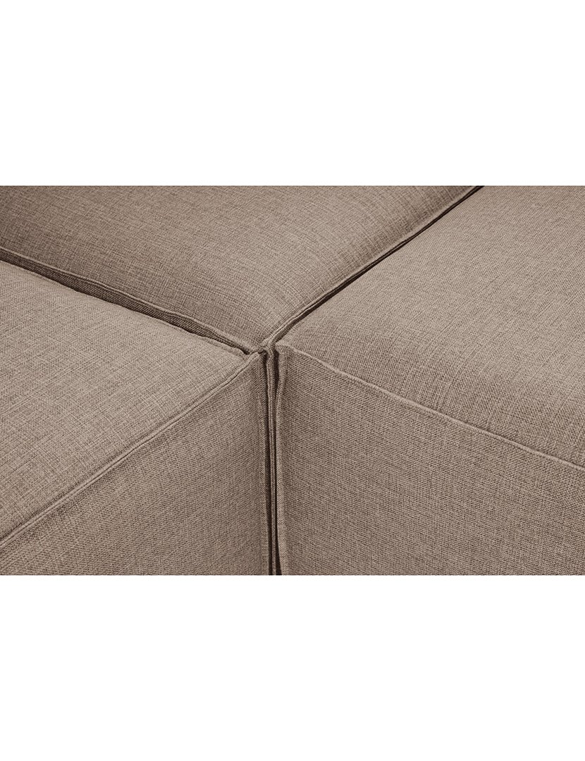 Sofá Modular Chaise Longue Fora Castanho