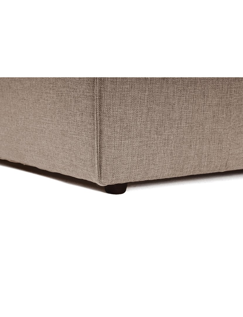 Sofá Modular Chaise Longue Fora Castanho